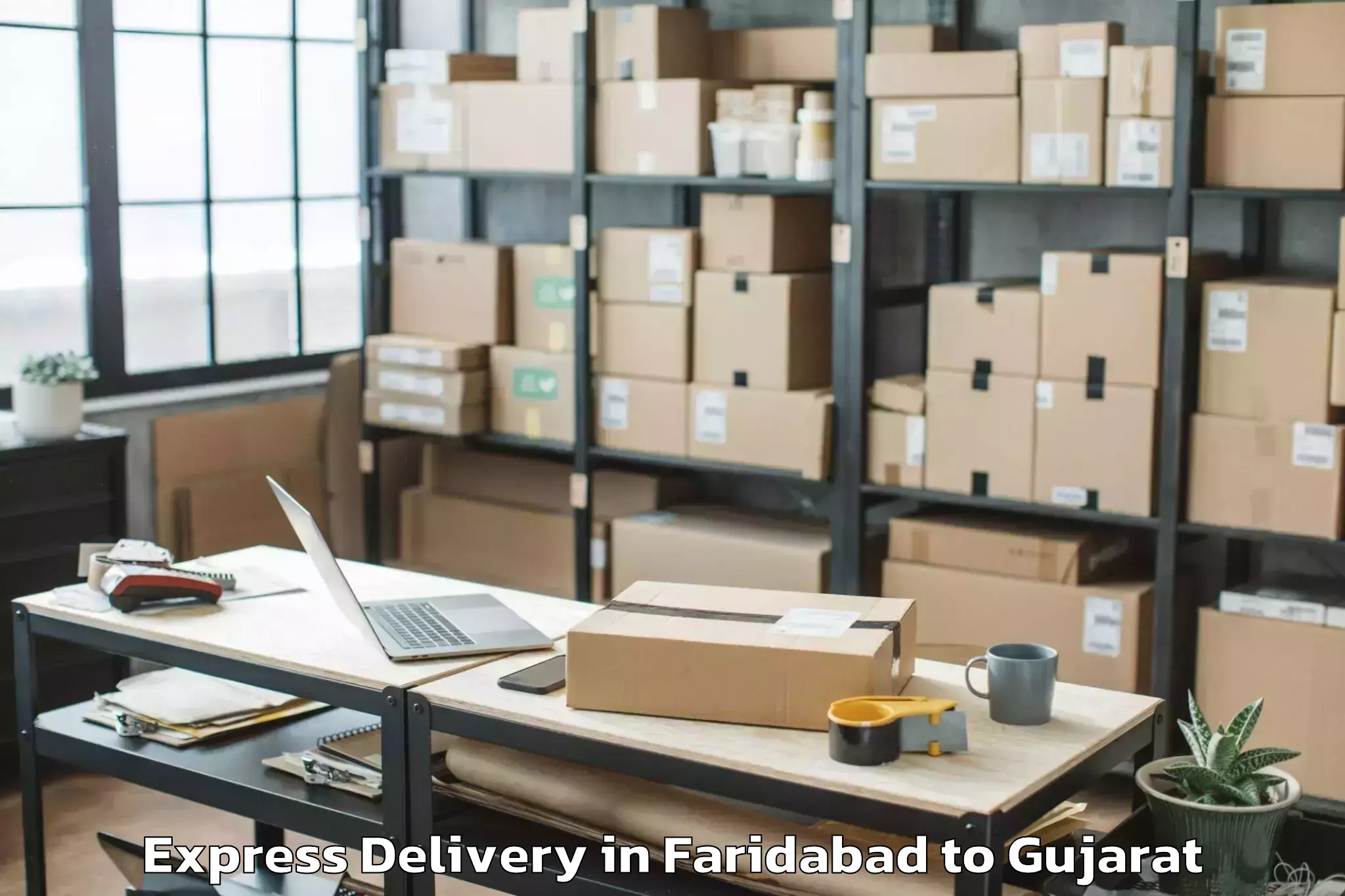 Trusted Faridabad to Jafrabad Express Delivery